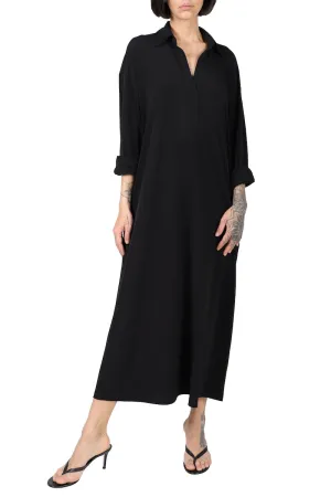 Silk Crepe De Chine Polo Dress