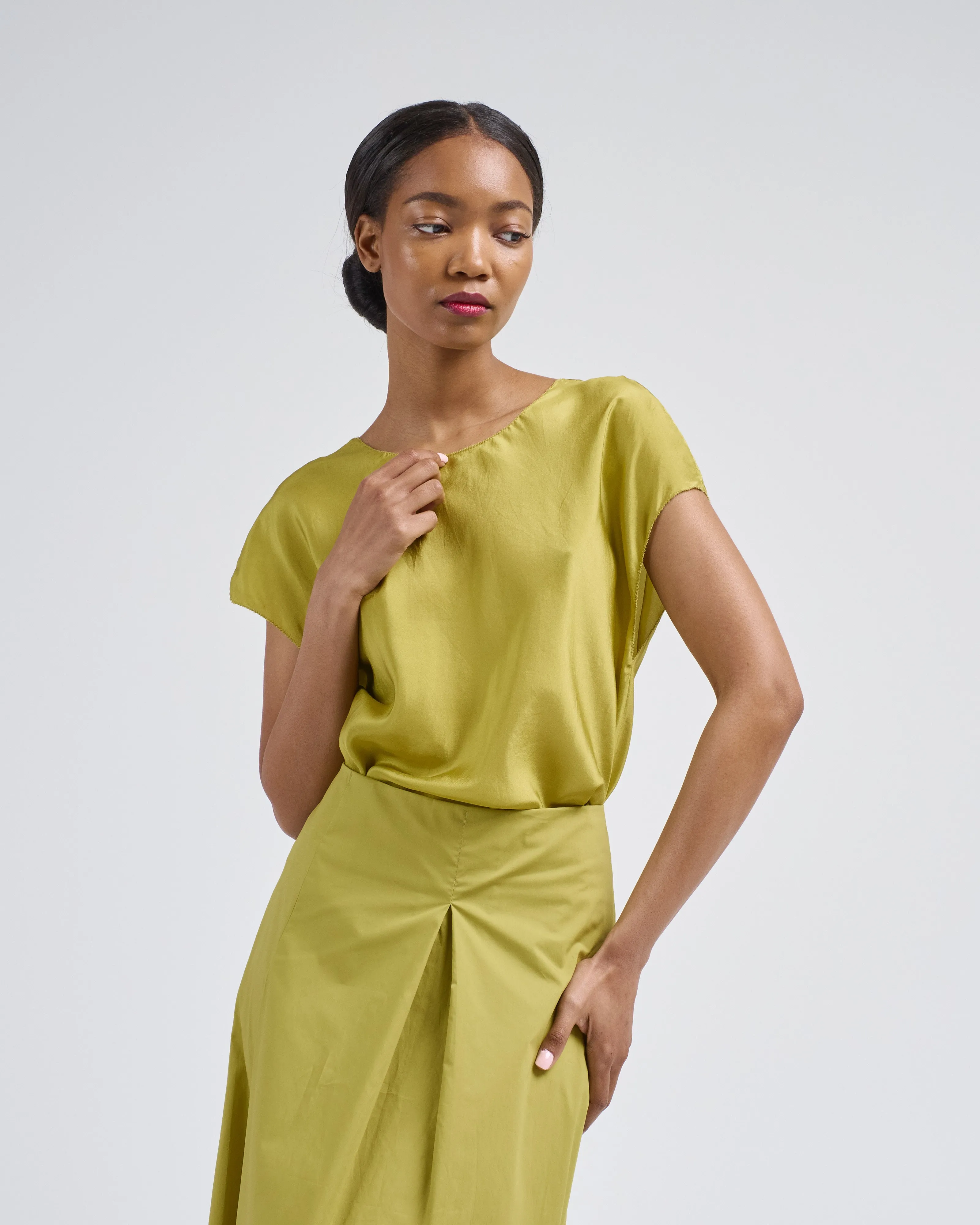silk loose top