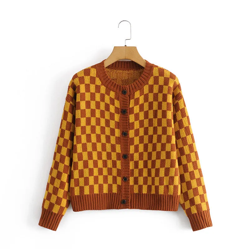 Single-breasted Vest Cardigans Sweaters Outerwear Tank Tops Two-piece Set