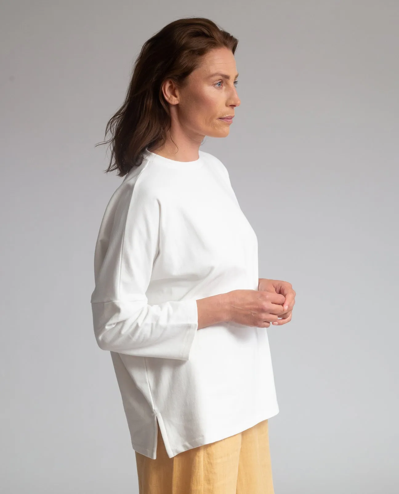 Soma Organic Cotton Sweatshirt In Ivory