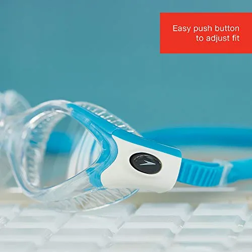 Speedo Futura Biofuse Flexiseal For Women (Size: 1Sz,Color: Blue/Clear)