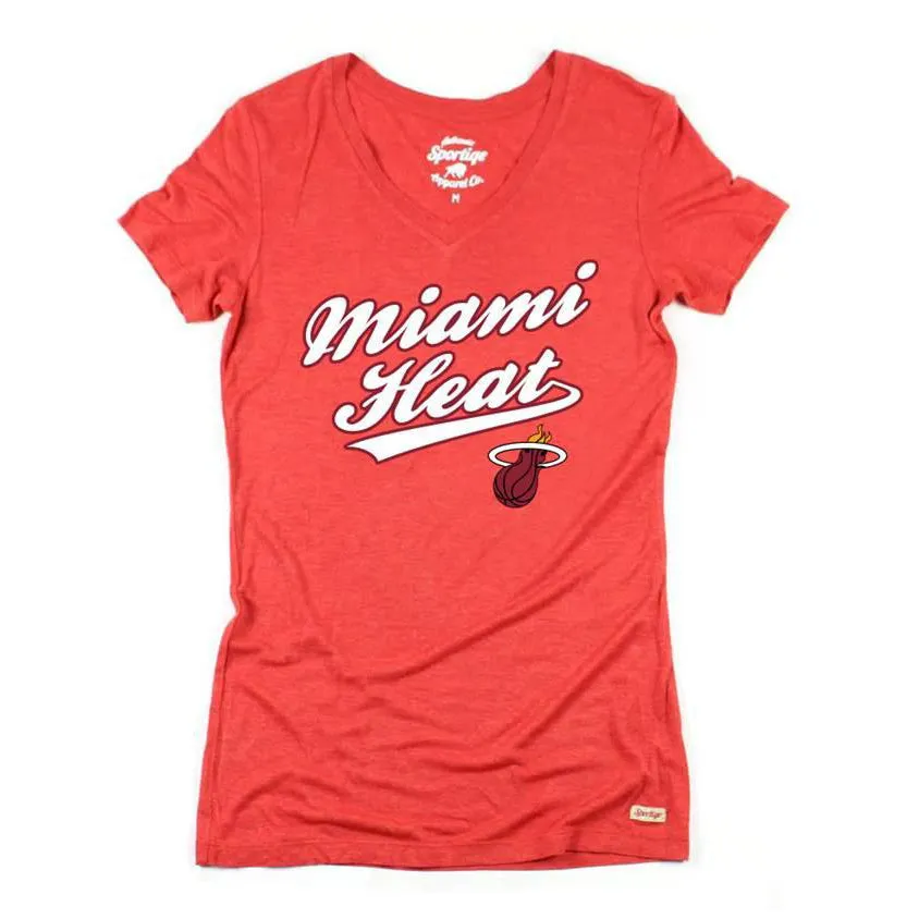 Sportiqe Miami HEAT Women's Kiera V-Neck