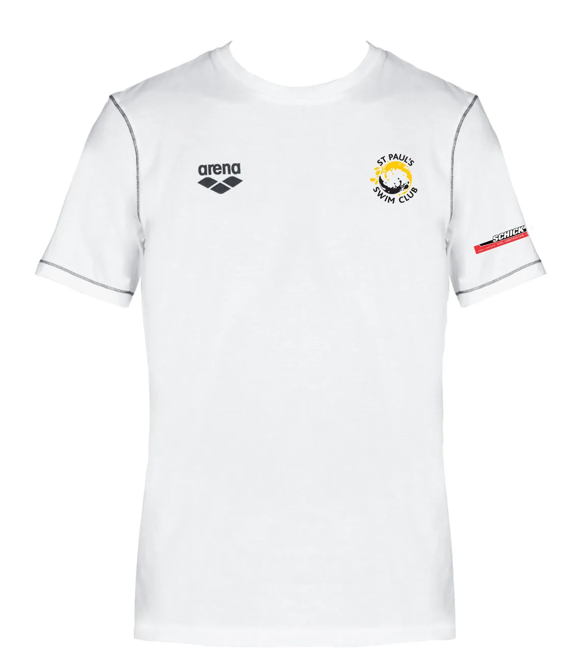 St Paul's Jr Panel T-Shirt - White