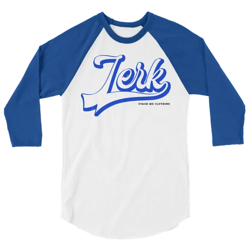 STASH ME® Jerk 3/4 sleeve raglan shirt