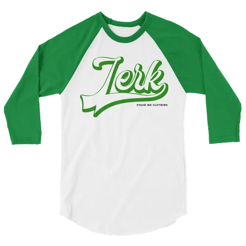 STASH ME® Jerk 3/4 sleeve raglan shirt