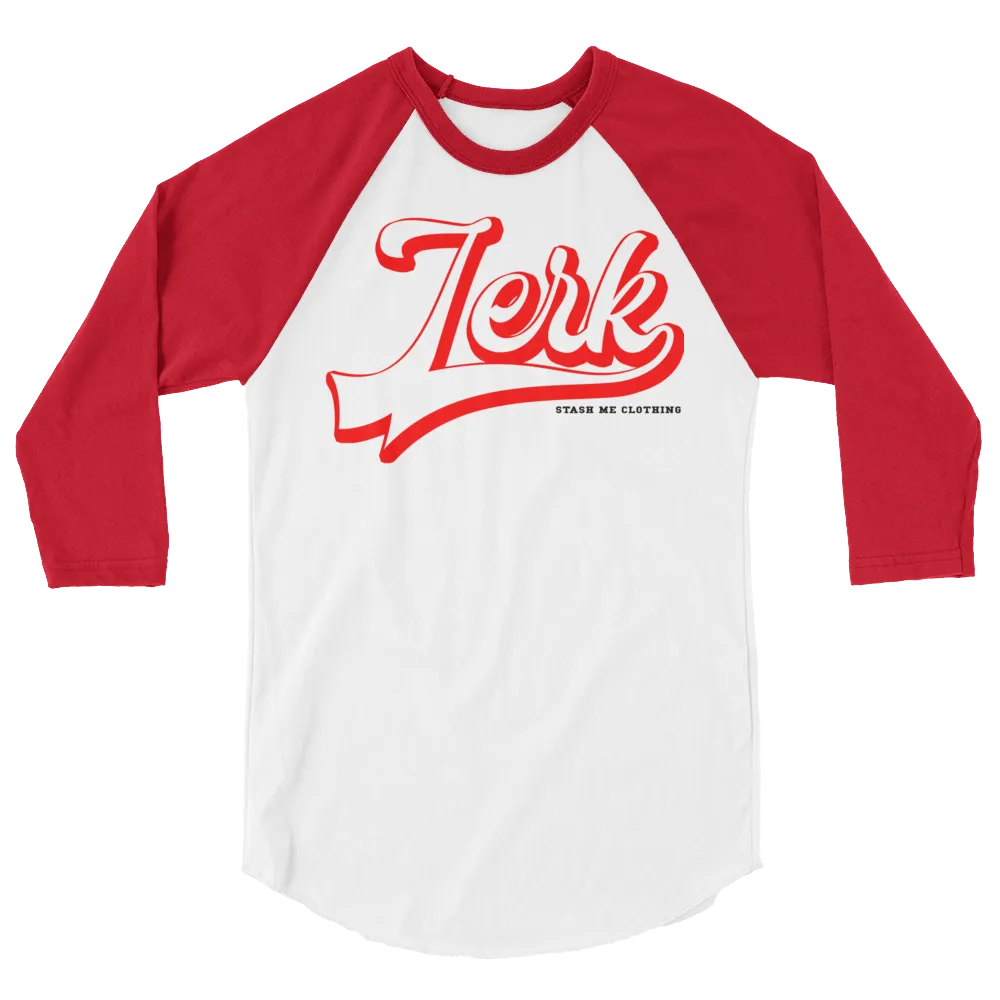 STASH ME® Jerk 3/4 sleeve raglan shirt