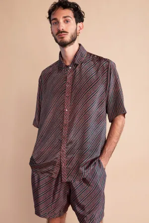 Striped Botanical Shirt - Limited Edition
