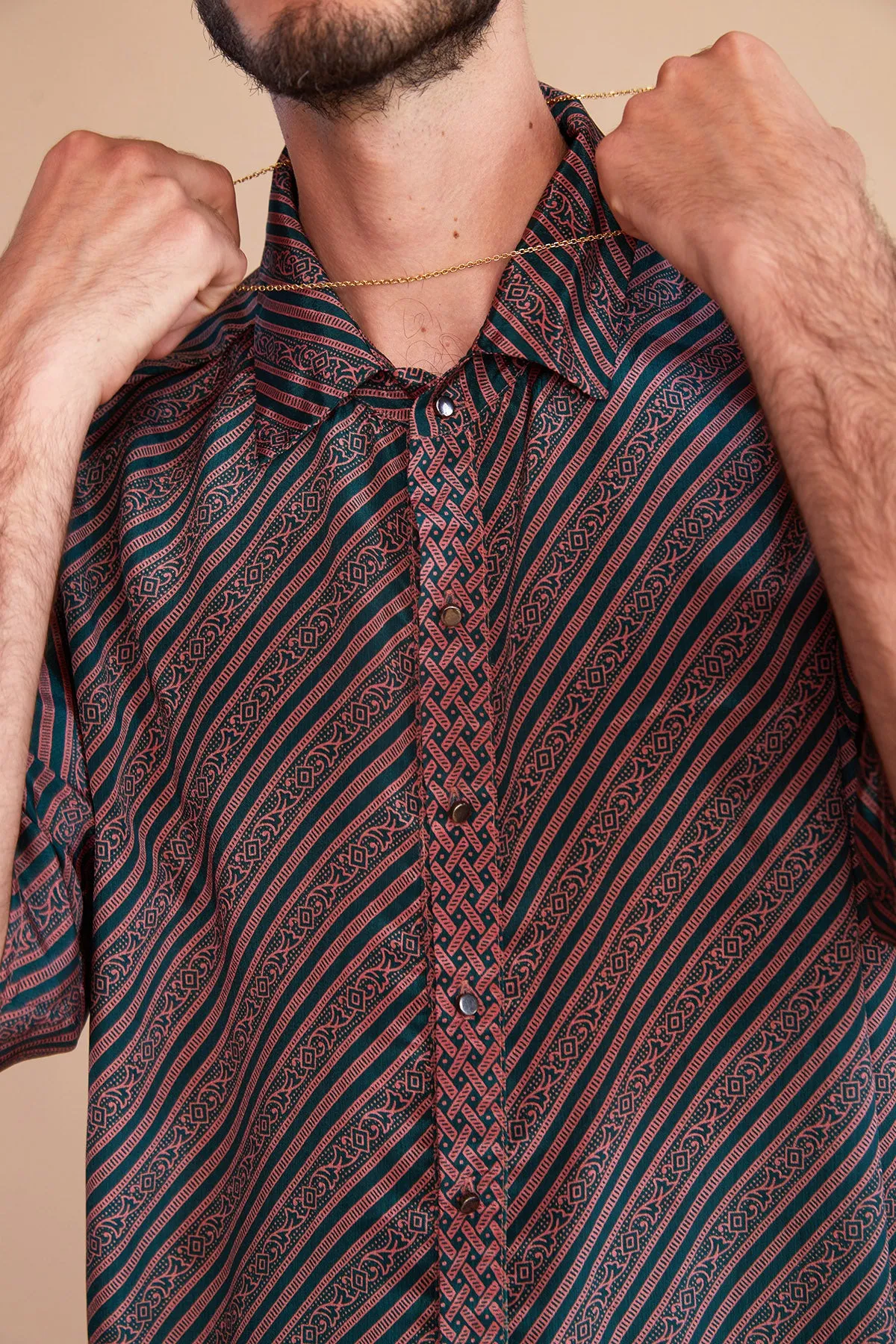 Striped Botanical Shirt - Limited Edition