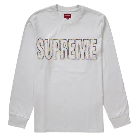 Supreme International L/S Tee- White