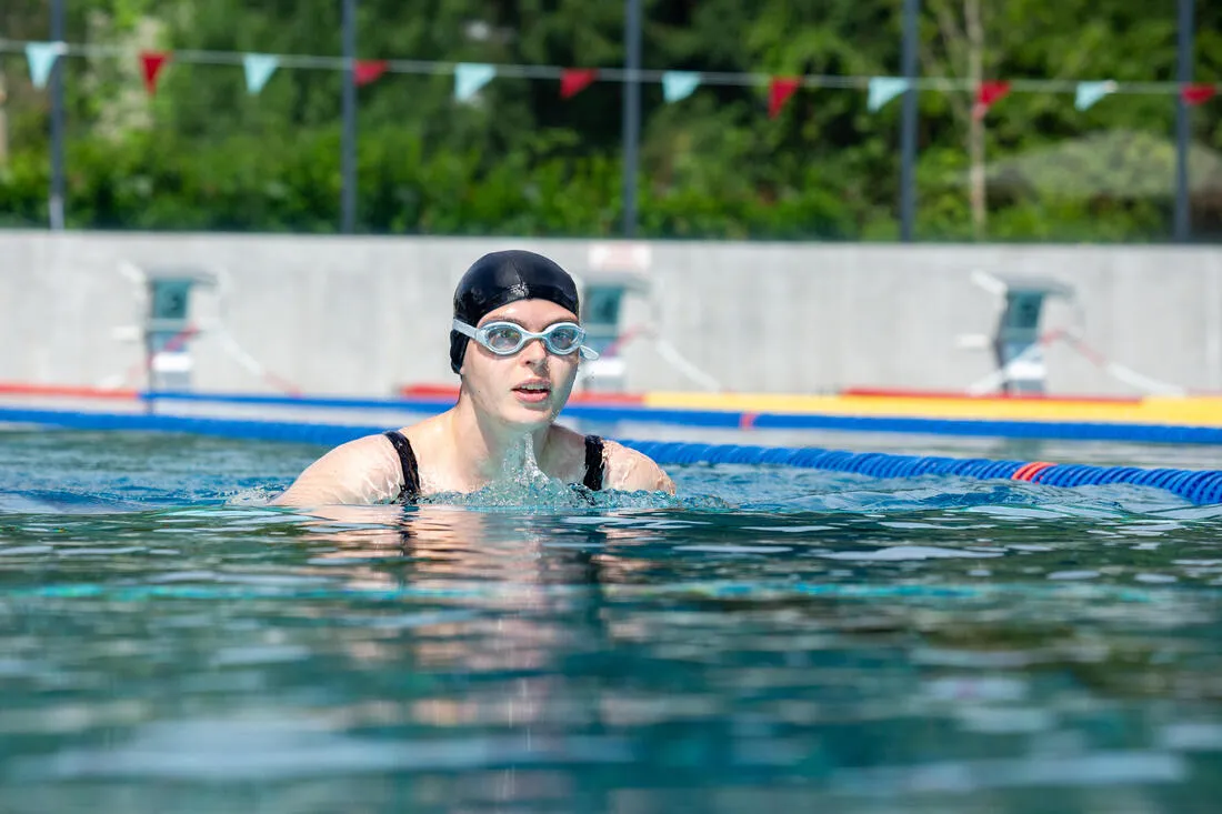 Swimming Goggles - Ready - One Size - Clear Lenses - Grey