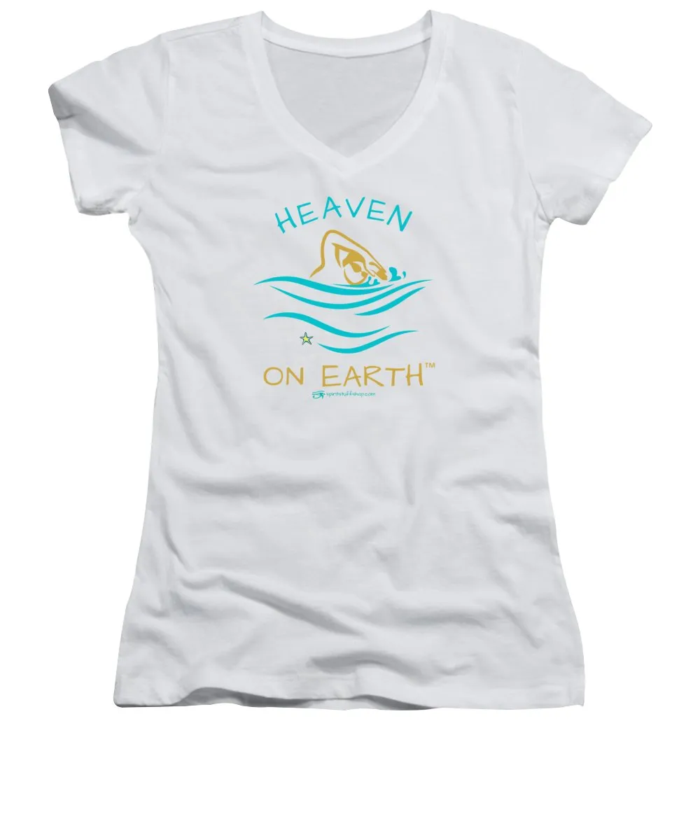 Swimming Heaven On Earth - Women's V-Neck