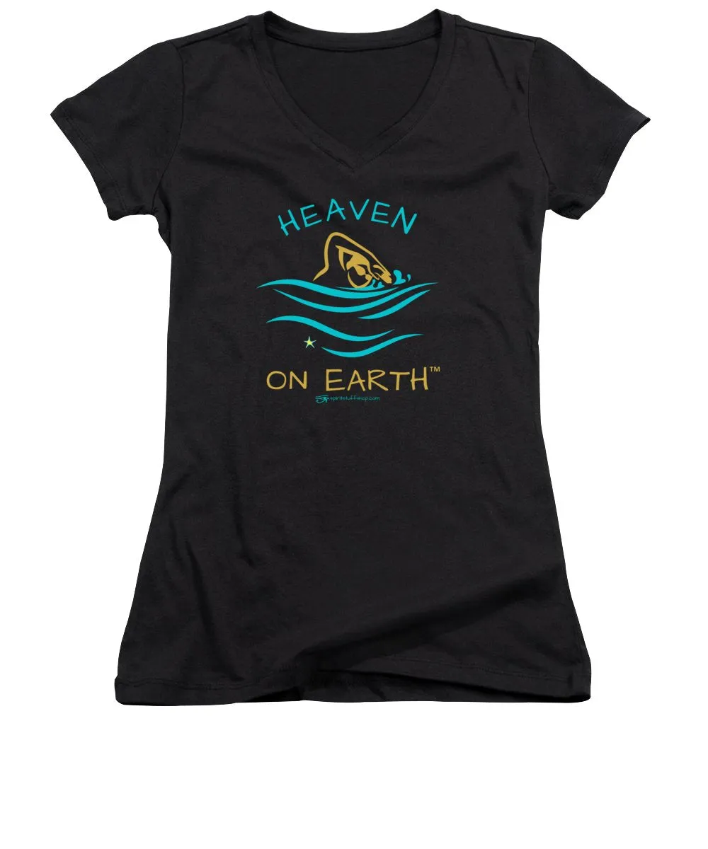 Swimming Heaven On Earth - Women's V-Neck