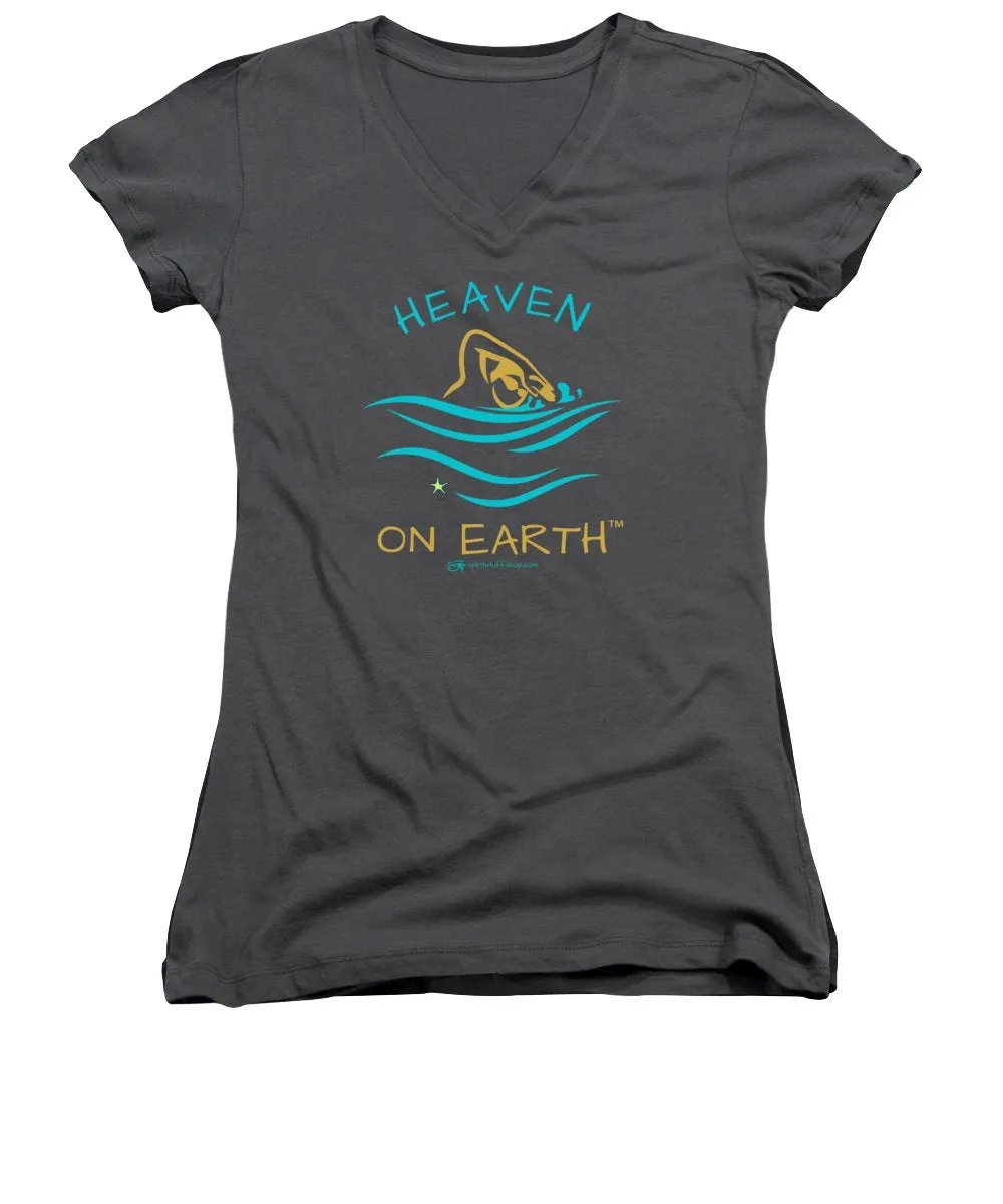 Swimming Heaven On Earth - Women's V-Neck
