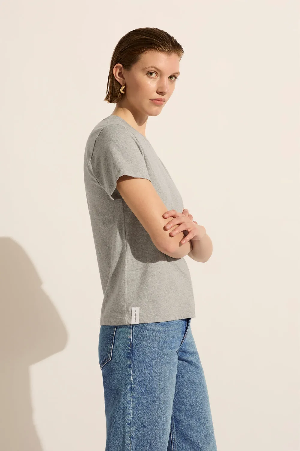 The Good Slim Tee Grey Marle