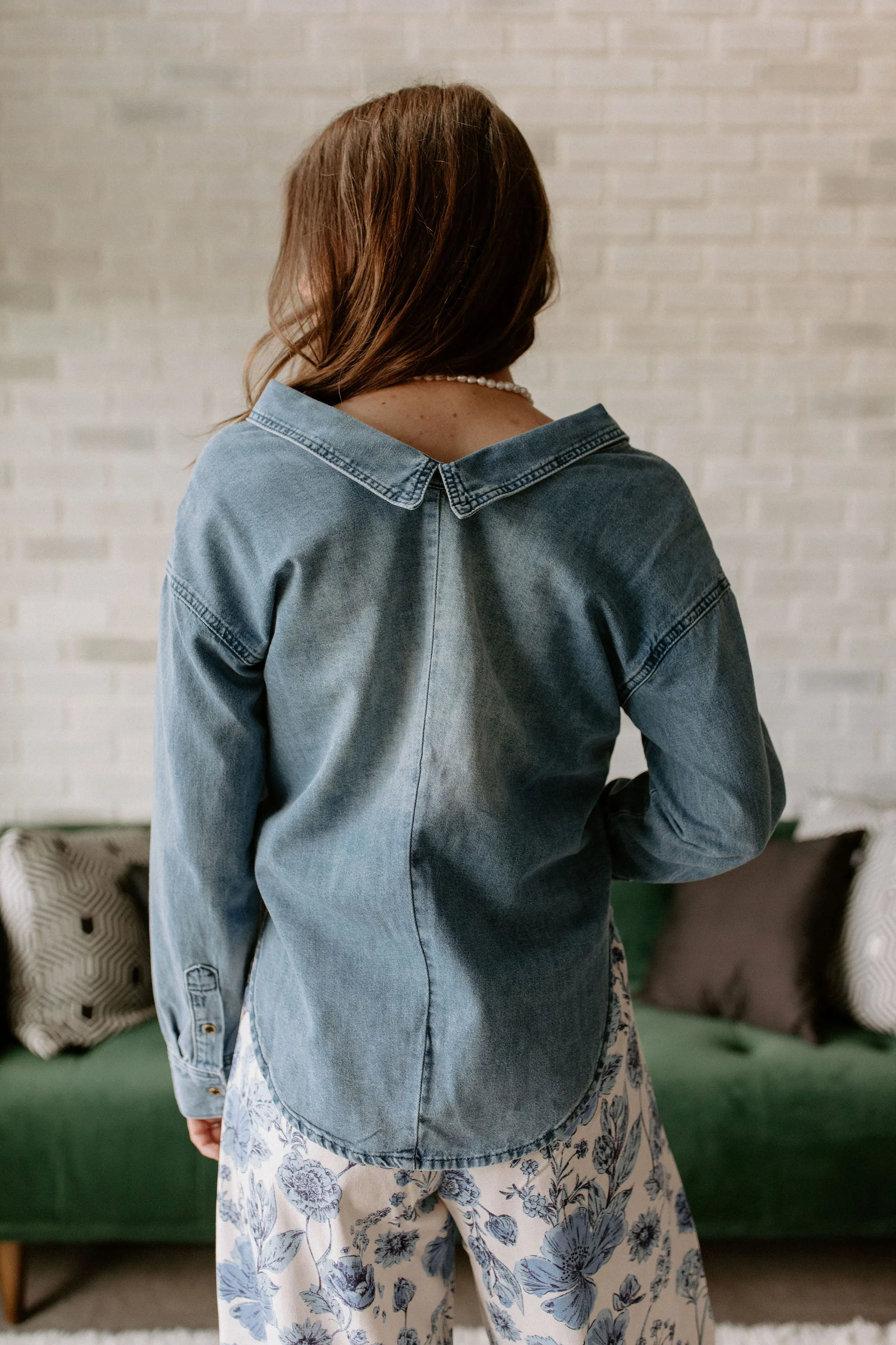 The Lora Denim Shirt by Heartloom