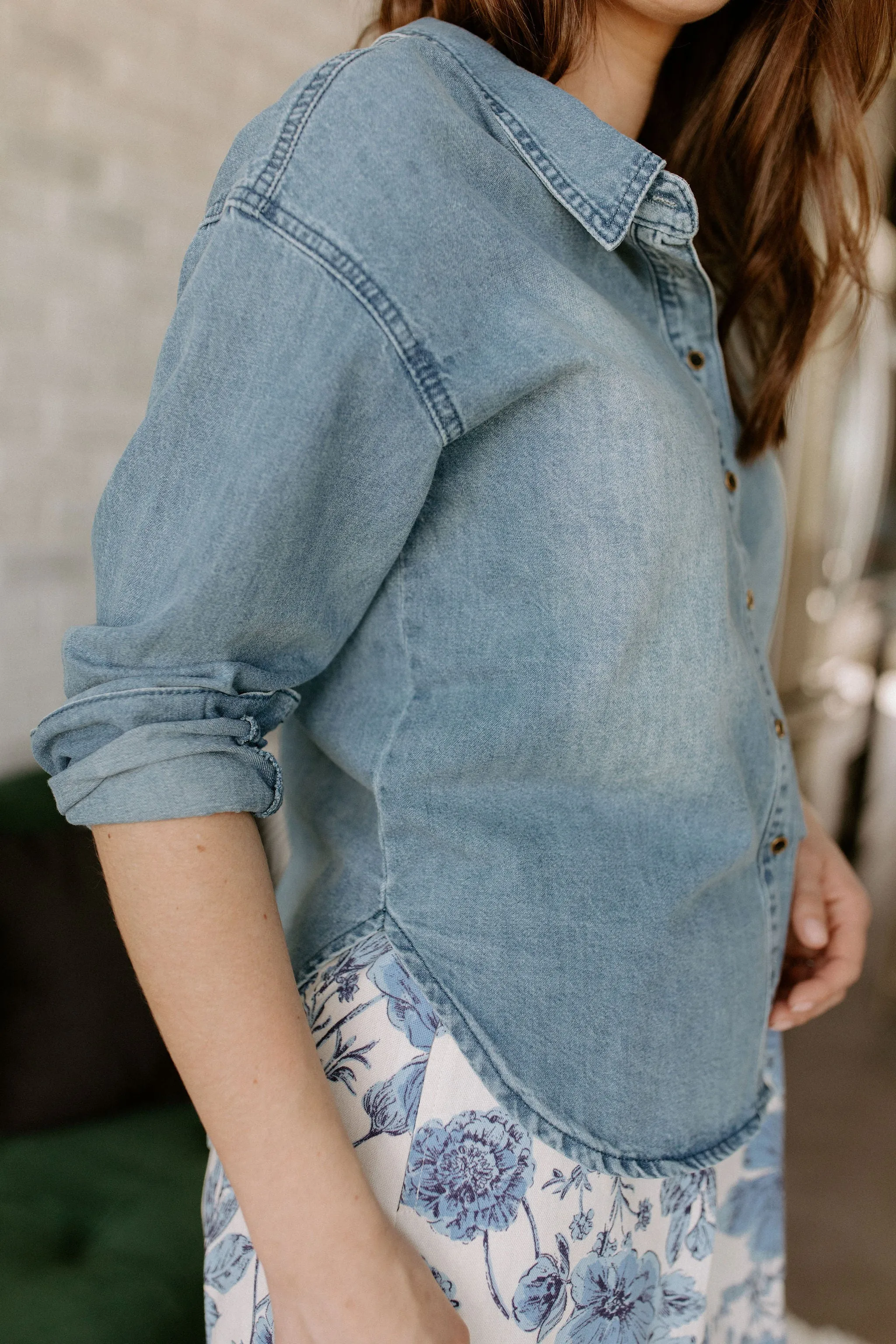 The Lora Denim Shirt by Heartloom
