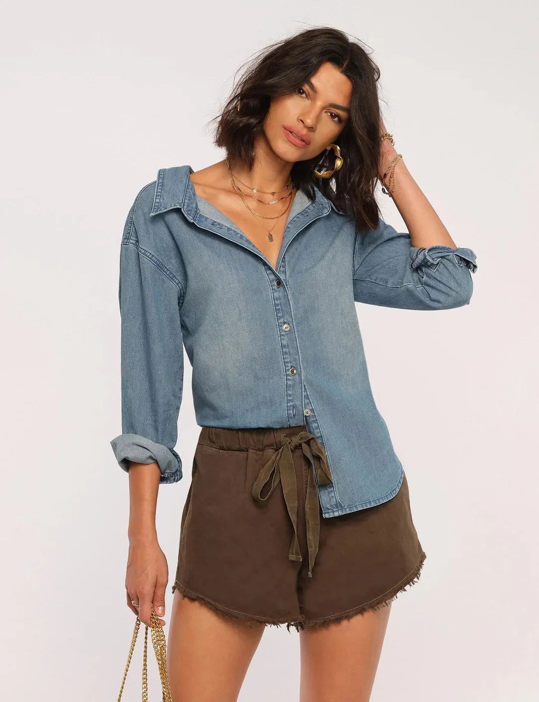 The Lora Denim Shirt by Heartloom