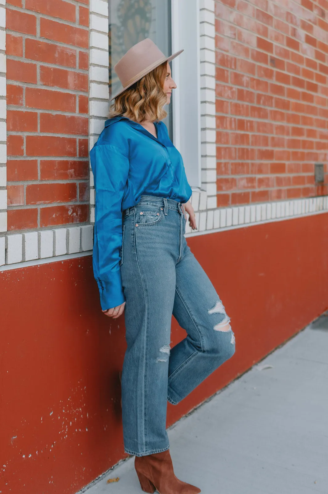The Pauline Shirt by InWear - Fall Blue - PLUS