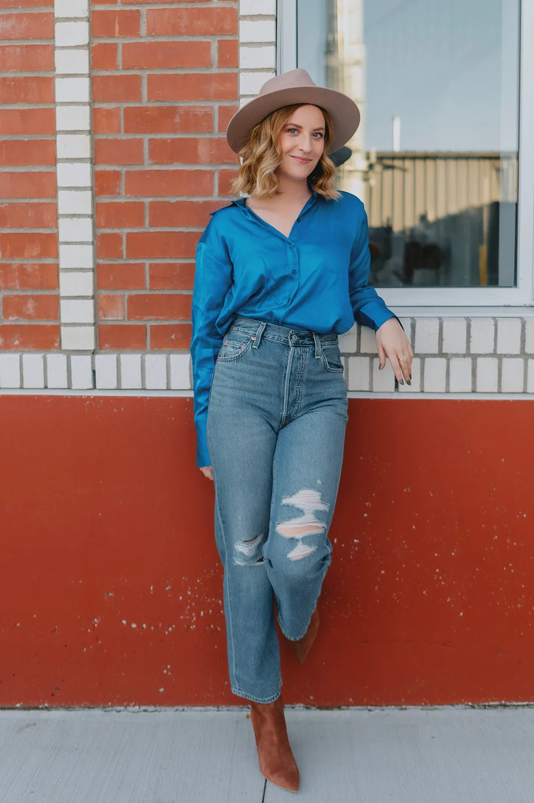 The Pauline Shirt by InWear - Fall Blue - PLUS
