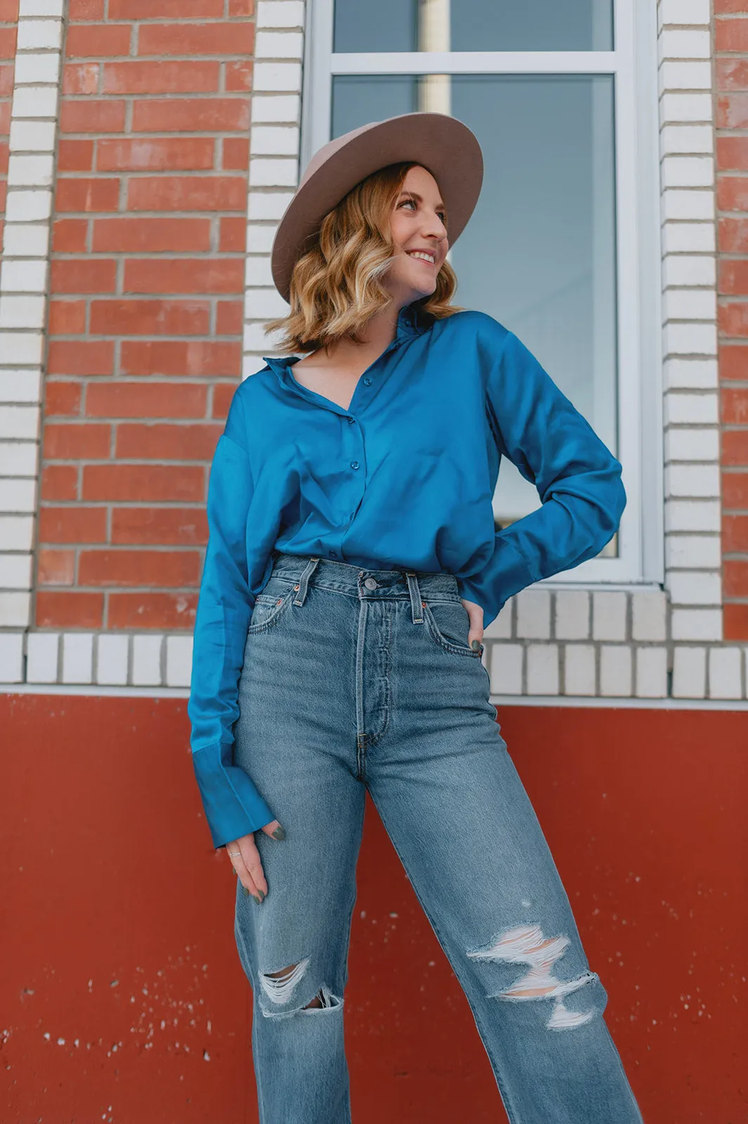 The Pauline Shirt by InWear - Fall Blue - PLUS
