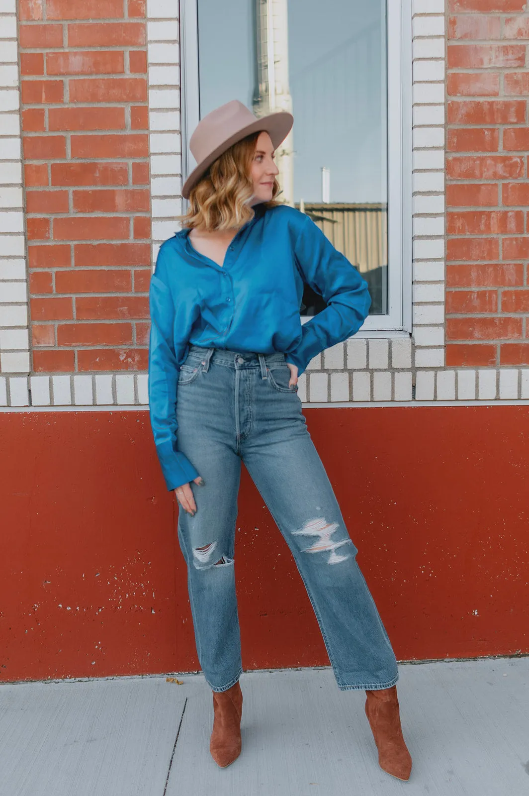 The Pauline Shirt by InWear - Fall Blue - PLUS