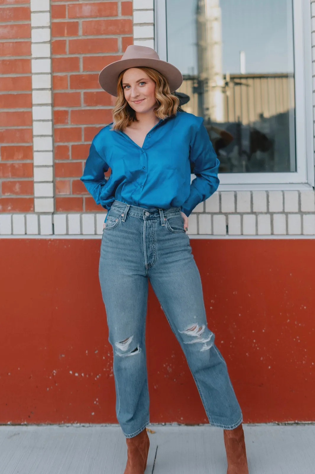 The Pauline Shirt by InWear - Fall Blue - PLUS