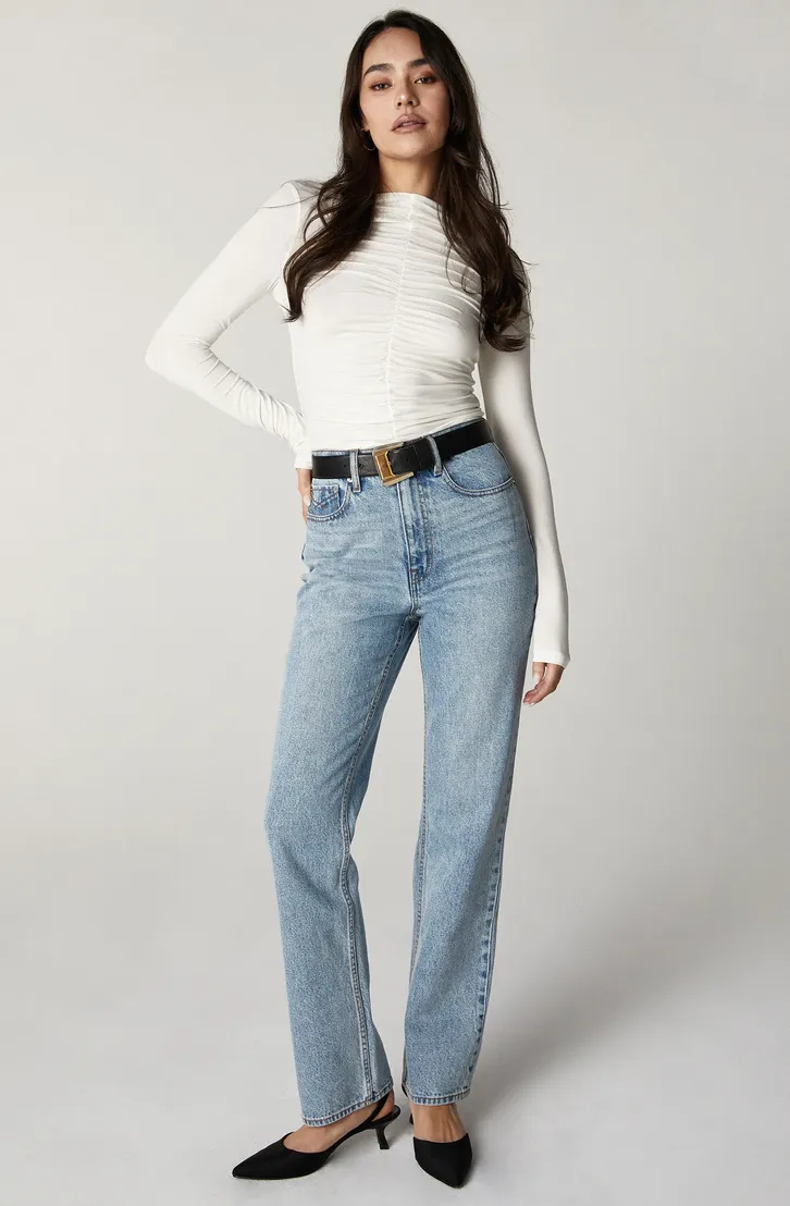 The Rae High Rise Straight Leg Denim - Nostalgia