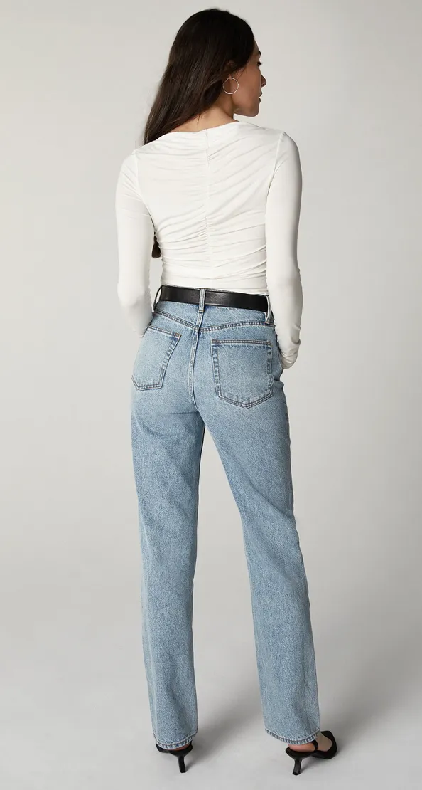 The Rae High Rise Straight Leg Denim - Nostalgia