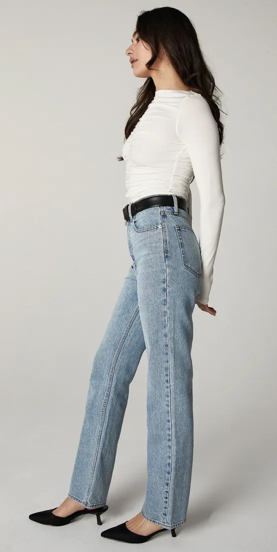 The Rae High Rise Straight Leg Denim - Nostalgia