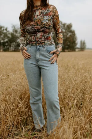 The Rae High Rise Straight Leg Denim - Nostalgia