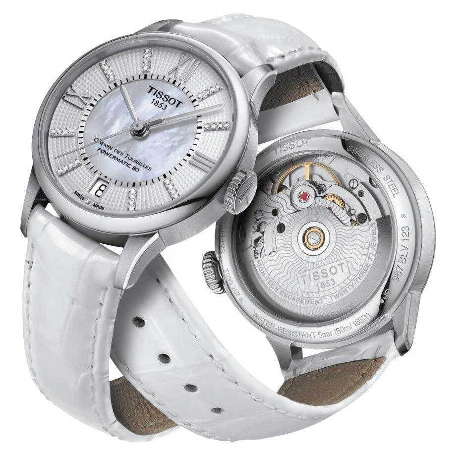 Tissot Chemin des Tourelles Powermatic 80 Automatic Women's Watch T0992071611600