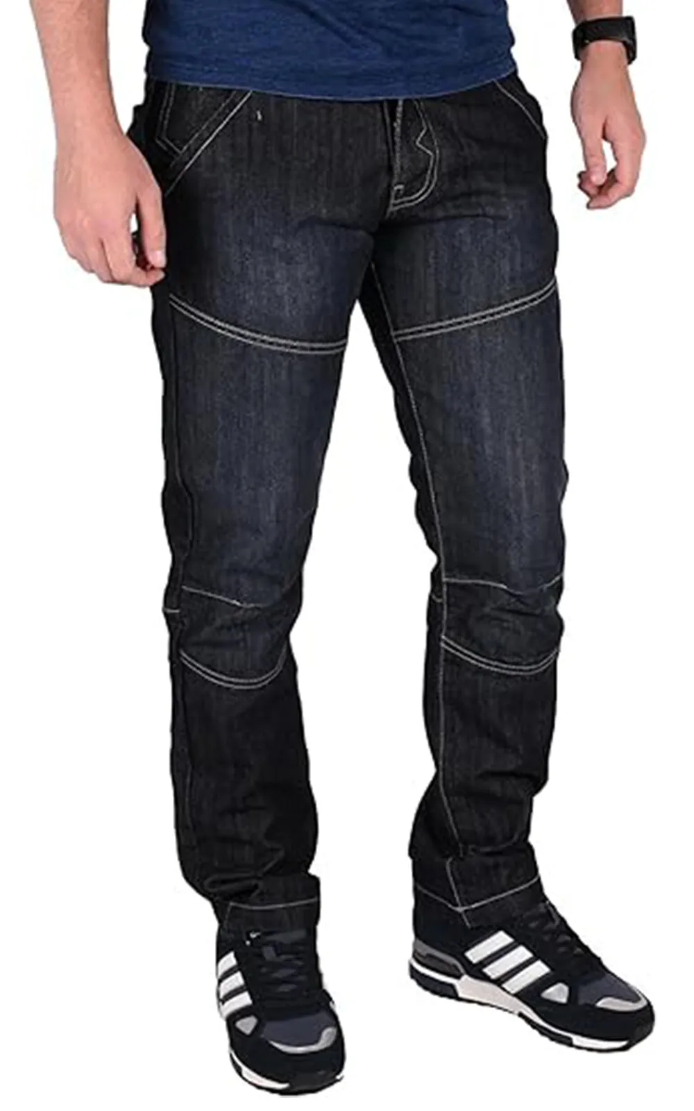 True Face Mens Straight Leg Jeans