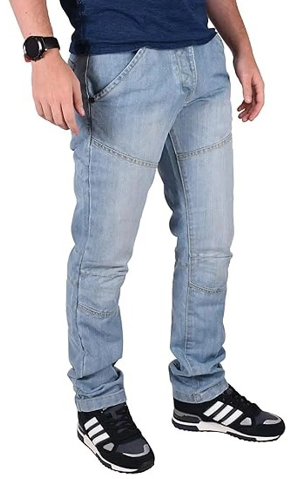 True Face Mens Straight Leg Jeans