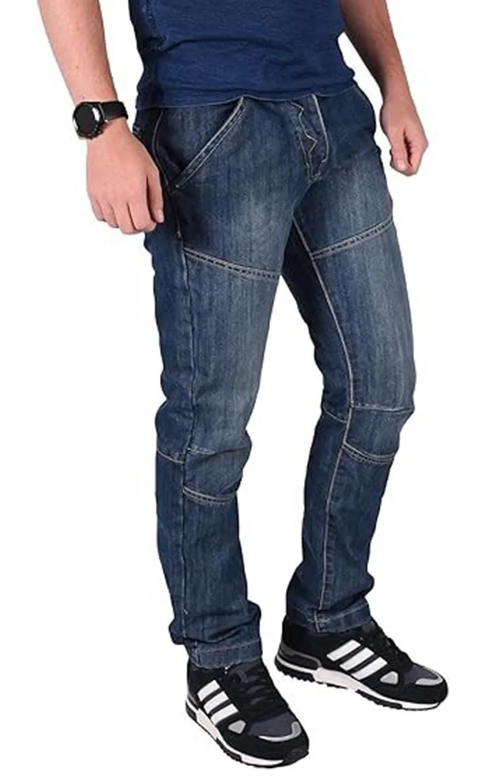 True Face Mens Straight Leg Jeans