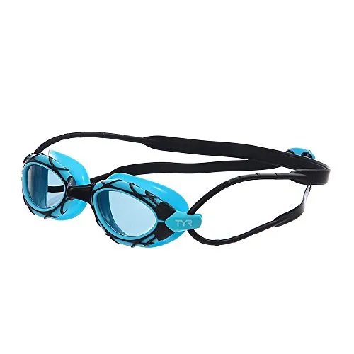TYR Blend Nest Pro Swimming Goggles (Black-Blue)