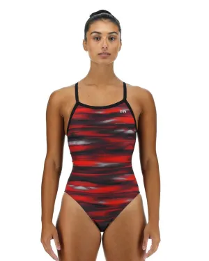 TYR Women's Durafast Lite Technowave Diamondfit Swimsuit | Red