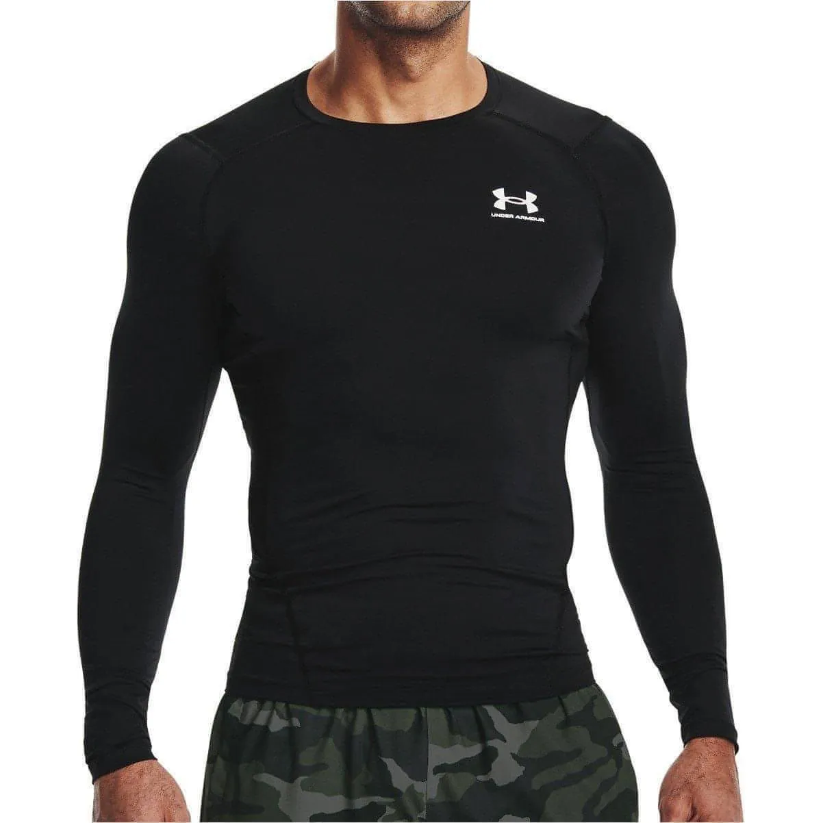 Under Armour HeatGear Armour Long Sleeve Mens Compression Top - Black