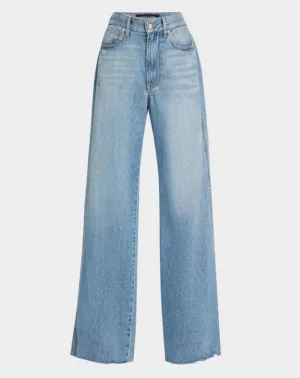 Veronica Beard Kasey Mid Rise Wide Leg Pants