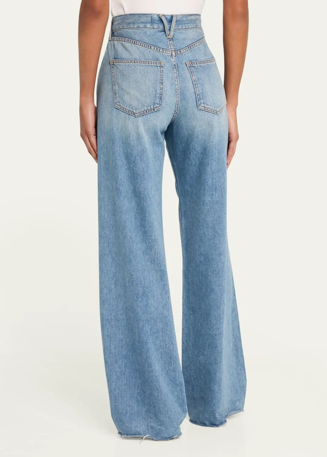 Veronica Beard Kasey Mid Rise Wide Leg Pants