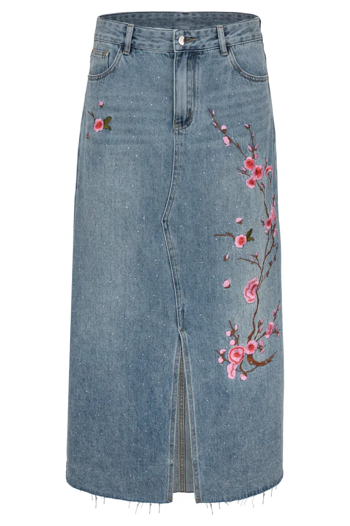 Vigdis Skirt - Light Denim