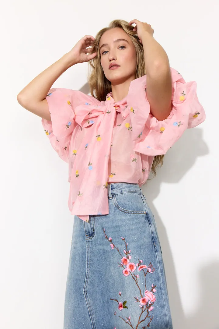 Vigdis Skirt - Light Denim