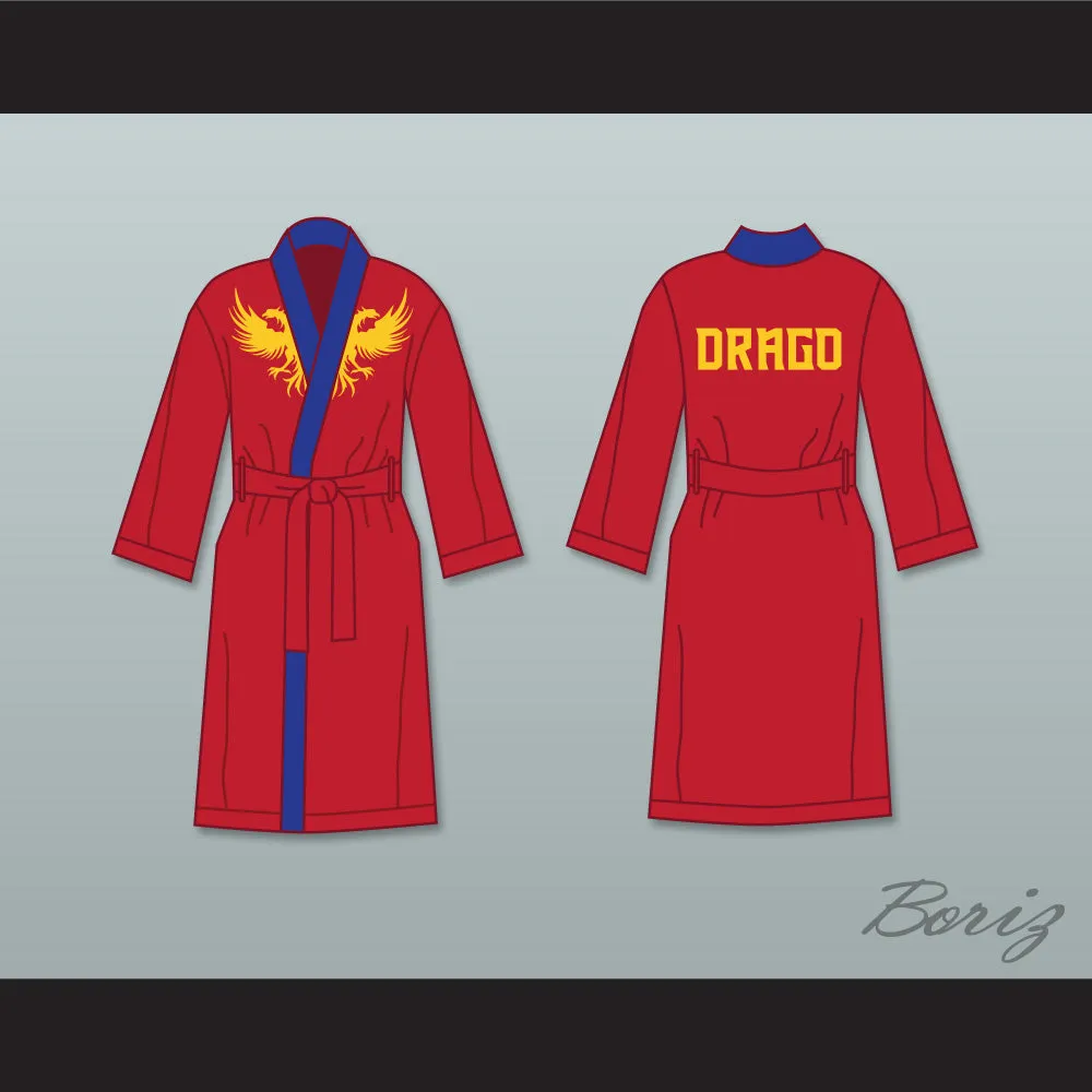 Viktor Drago Red Satin Full Boxing Robe Creed II