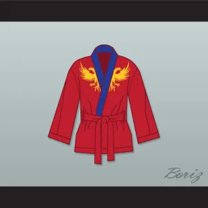 Viktor Drago Red Satin Half Boxing Robe Creed II