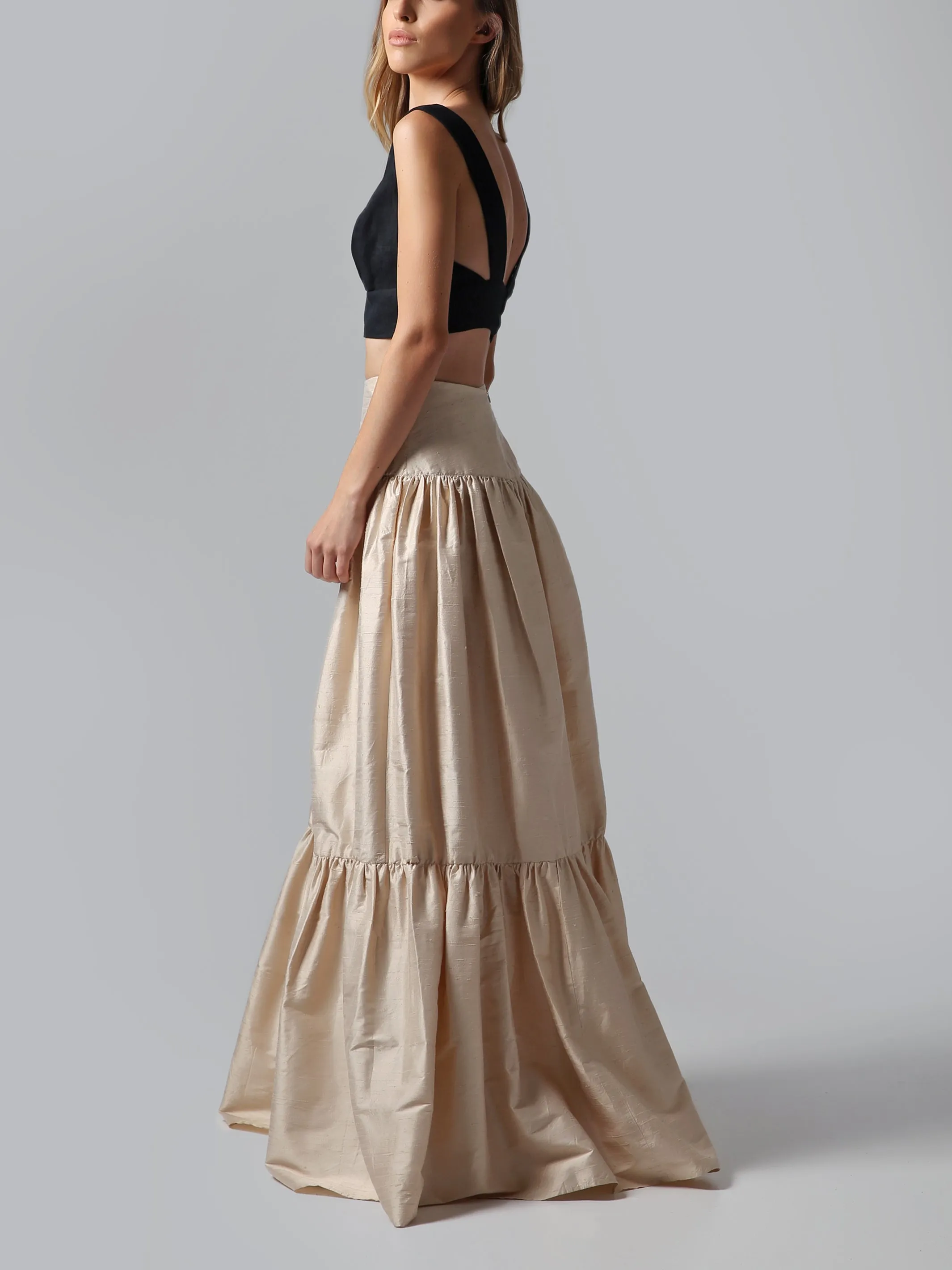 Visaltes Wild Silk Maxi Skirt