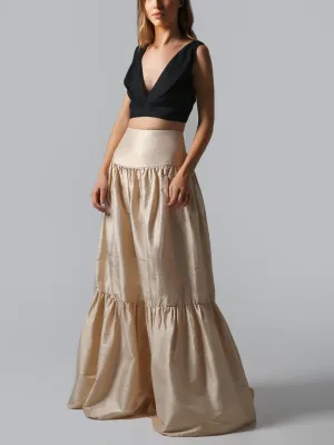 Visaltes Wild Silk Maxi Skirt