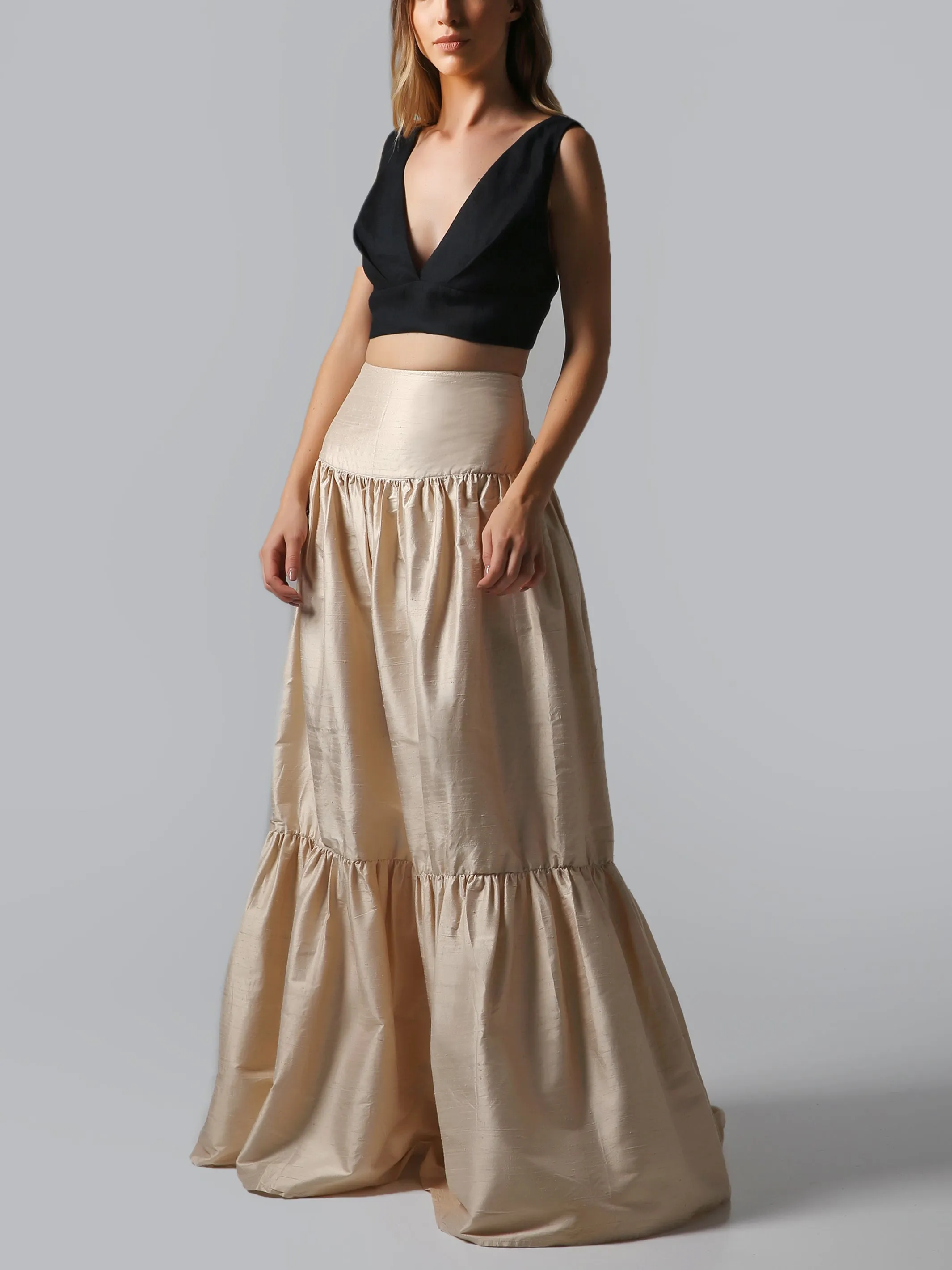 Visaltes Wild Silk Maxi Skirt