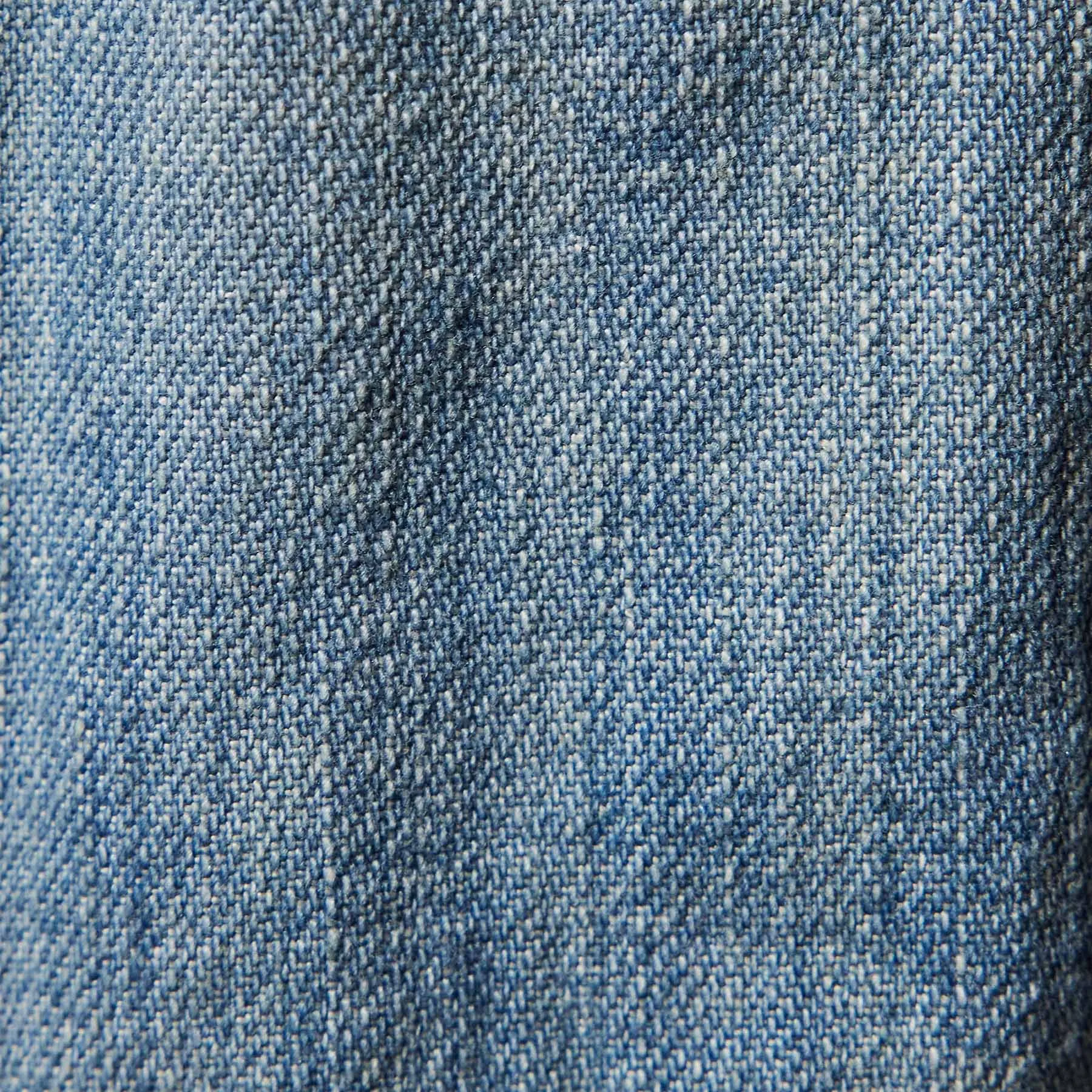 Washed Denim Cargo Pant - Bleach Wash