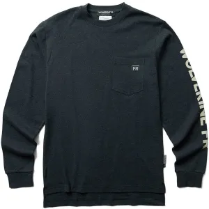 Wolverine Men's Flame Resistant  Long Sleeve Print Tee - Grey - W1206550-029