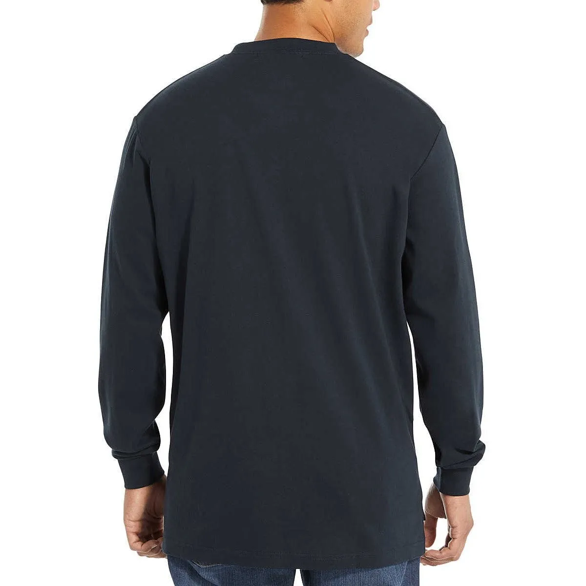 Wolverine Men's Flame Resistant  Long Sleeve Tee - Navy - W1203290-417