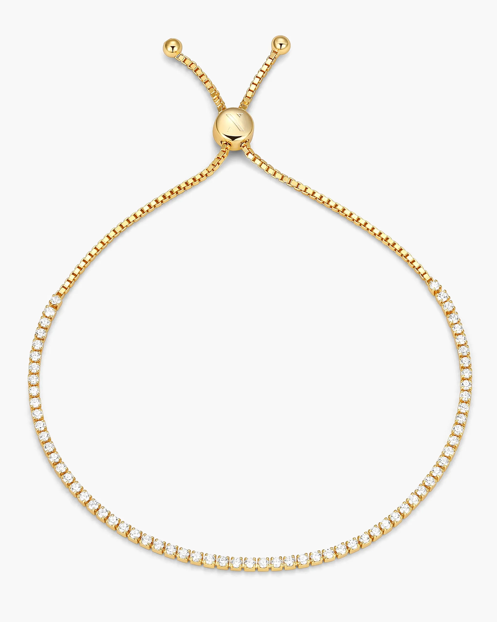 Women's Adjustable Tennis Bracelet - Gold